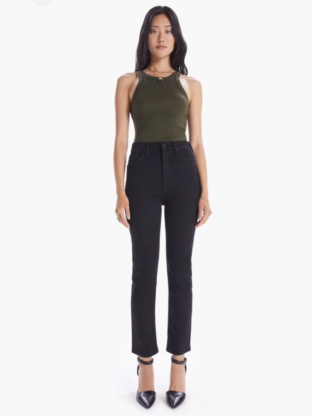 Mother High Waisted Rider Ankle Jeans in Not Guilty Size 29